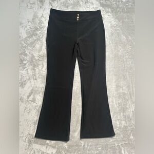 R Sofia Stretch Pull On Flare Pants Women’s XL Black Office Career